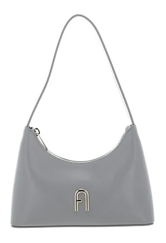 Furla Mini Shoulder Bag aus echtem Leder - Handtasche aus hochwertigem grauem Leder, ideal für stilbewusste Frauen. Mit praktischem Zipper-Verschluss und einem eleganten Design, perfekt für jeden Anlass.
