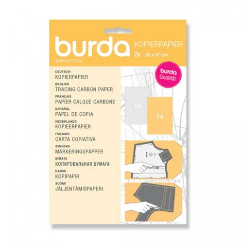 Burda Style Kopierpapier | Schnittmusterpapier | 2 Blätter 83 x 57 cm