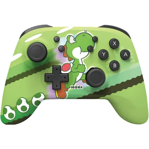 Horipad Yoshi Controller - Kabellos für Nintendo Switch - Kabelloser Controller mit bis zu 15 Stunden Akkulaufzeit und ergonomischem Design, ideal für stundenlangen Spielspaß auf der Nintendo Switch.