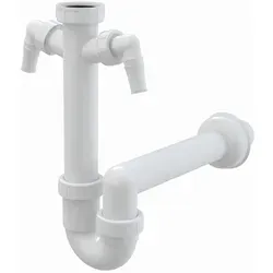 AlcaPlast Spülbecken Ablaufgarnitur 1,5'' mit Röhrensiphon