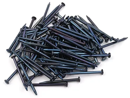 Design61 100x Stahlstifte Stahlnägel Sockelleistenstifte Nagel 2,0 x 30 mm Linsenkopf BLAU