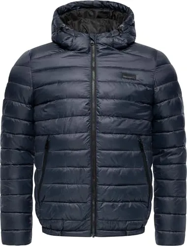 Ragwear Herren Winterjacke Vellos YOUMODO Navy Gr. L - Moderne, gesteppte Winterjacke mit verstellbarer Kapuze und wasserabweisender Ripstop-Oberfläche. Ideal für kühle Herbst- und Wintertage – stylisch, funktional und bequem im Alltag!