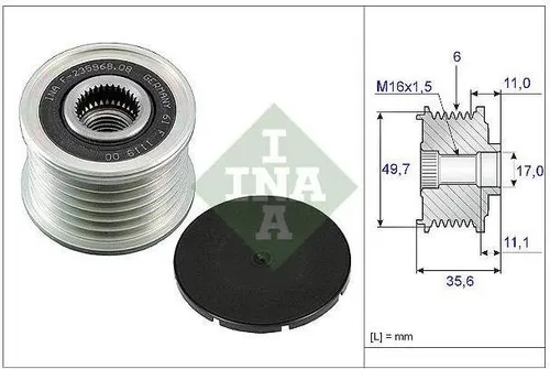 Schaeffler Ina Generatorfreilauf 535 0086 10 von INA