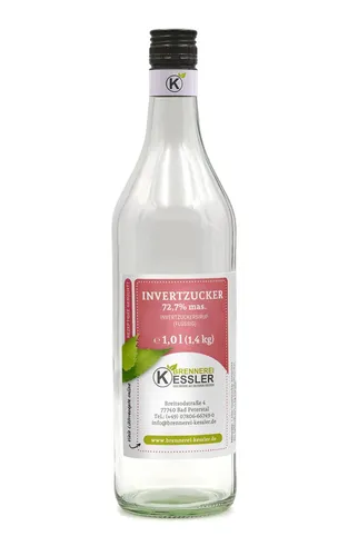 1L (1,4kg) Invertzucker - Sirup, Flüssigzucker, Zuckersirup 72,7%mas.