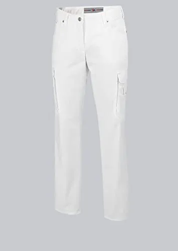 BP 1642-686-21-50n Jeans für Frauen, 5-Pocket-Jeans, 230,00 g/m² Stoffmischung mit Stretch, weiß, 50n