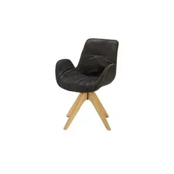 Drehsessel Buffalo , schwarz , Maße (cm): B: 60 H: 84 T: 60.0