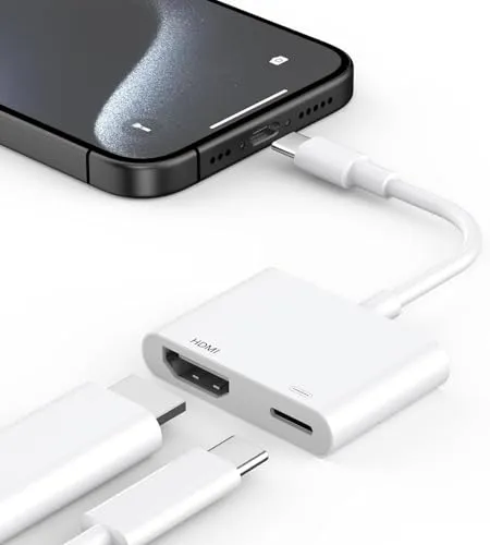 USB C auf HDMI Adapter 4K, Typ C zu HDMI Konverter für iPhone und MacBook