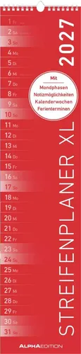 Streifenplaner XL ROT 2027 Neumann Verlage GmbH & Co KG