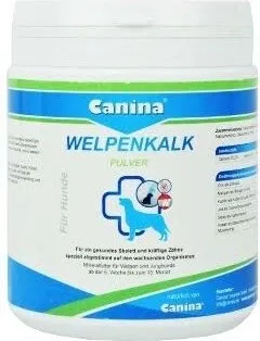 Welpenkalk Pulver 900 g - Rezeptfreies Ergänzungsfuttermittel für gesunde Welpen, ideal für eine optimale Entwicklung