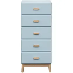 Produktbild Kinderkommode, Hellblau, Holzwerkstoff, 50x115x40 cm, Babymöbel, Kinderkommoden