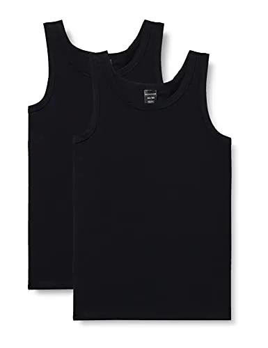 Schiesser Jungen 2 Pack Unterwäsche Unterhemd - 95/5 Organic Bio Baumwolle - Unterhemden für Jungen im praktischen Doppelpack, aus hochwertiger Organic Cotton für optimalen Tragekomfort und Nachhaltigkeit.