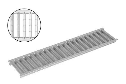 ACO Severin Ahlmann GmbH & Co. KG Entwässerungsrinne Stegrost Stahl verzinkt Länge: 50 cm - Breite: 11,8 cm, 1-St.