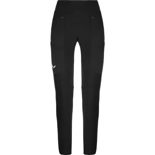 Salewa Damen Puez Dst Warm Cargo Tights - Größe XL, schwarz - Wanderhosen für Damen, wind- und wasserabweisend, leichte und strapazierfähige Trekkinghose mit hervorragender Bewegungsfreiheit.