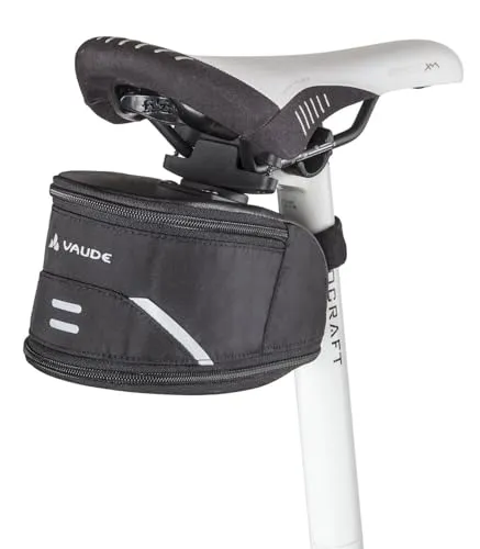 VAUDE Sattetasche Tool L, mit Volumenerweiterung, und Klett-Befestigung, Black, Einheitsgröße