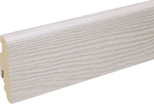 Neuhofer Fußleiste 240 cm 58 x 19 mm Pine whitewashed von FN Neuhofer