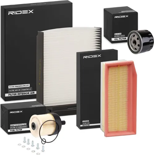 RIDEX Filterset Inspektionspaket Filtersatz für RENAULT Clio IV Schrägheck (BH) Duster (HS) für DACIA DUSTER