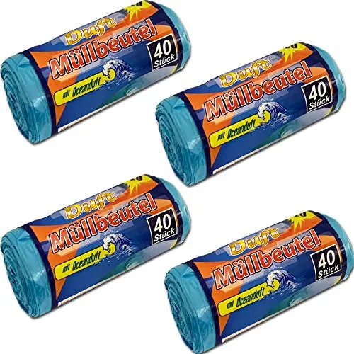 Rollen Duft Müllbeutel Ozean 10l Oceanduft Mülltüten Müllsäcke Abfallbeutel 10 Liter Müll Beutel Mit Zugband 4
