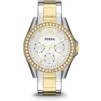 Fossil Damenuhr Riley ES3204 - Elegante Armbanduhr mit 38 mm Edelstahlgehäuse, multifunktional und bis 100 m wasserdicht – perfekt für den Alltag und besondere Anlässe.