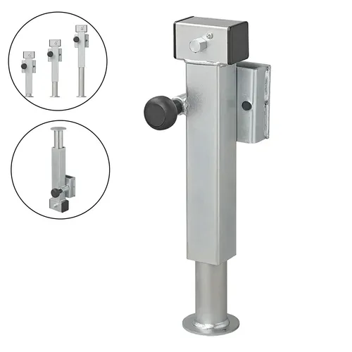 Klappbare Anhängerstütze SF60 D85 SW19 - Stützfuß für Anhänger - Robuste klappbare Anhängerstütze mit einer Tragfähigkeit von 1300 kg. Ideal für sicheren Halt und einfache Handhabung. Inklusive 4 Schrauben für die Montage.