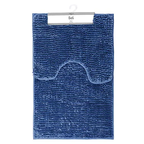 Rutschfeste Badematte Set - 50x80 cm & 40x50 cm - Badematten Set aus 100% Polyester, rutschhemmend für sicheren Halt. Ideal für Badezimmer und Küche, pflegeleicht und in vielen Farben erhältlich.
