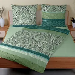 TRAUMSCHLAF Bettwäsche Verena salbei, 2-teilig