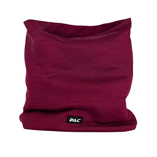 P.A.C. Merino Snood Deep Plum - Vielseitiger Merino Snood in tiefem Pflaumenfarbton, ideal als Halstuch oder Schal. Aus hochwertiger Merinowolle für optimalen Tragekomfort und angenehme Wärme.
