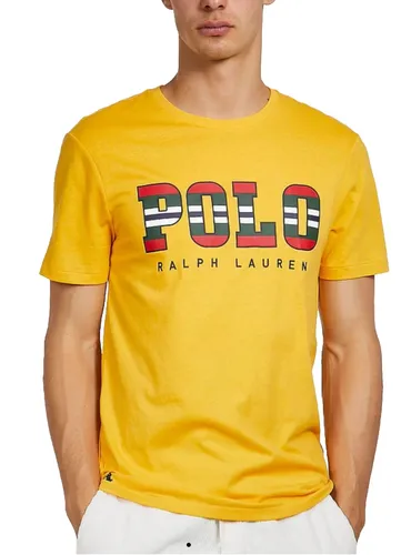POLO RALPH LAUREN LOGO TEE T-Shirt Shirt Custom Slim Fit Pure Cotton Top New L
