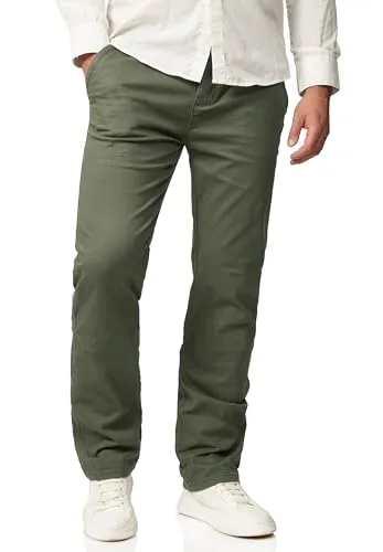 behype. Herren Chino Hose Regular-Fit mit Stretch - Wanderhosen mit bequemem Straight-Leg Schnitt und hochwertigem Material für optimalen Tragekomfort. Ideal für Business und Freizeit mit edlen Details und langlebiger Verarbeitung.