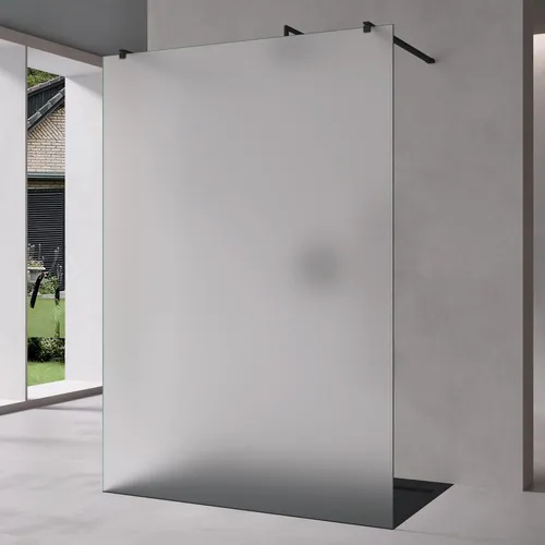 Mai & Mai Duschwand Duschabtrennung aus ESG-Glas - Moderne Duschwand aus 8mm ESG-Sicherheitsglas mit NANO-Beschichtung, variabler Wandabstand von 70-120cm und einfacher Montage – ideal für stilvolle Badezimmer.