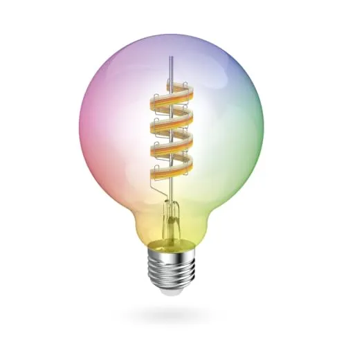 Hama Smarte LED-Lampe E27 - Energiesparlampe mit WLAN-Steuerung - Energiesparlampe mit WLAN-Steuerung für smartes Licht, dimmbar und ideal für individuelle Beleuchtung in jedem Raum.