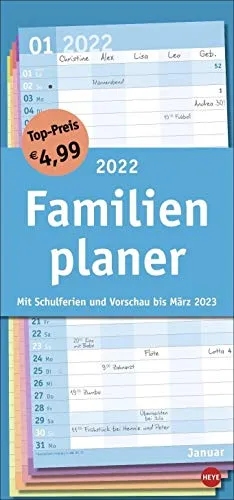 Basic Familienplaner Kalender 2022
