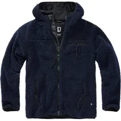 Brandit Teddyfleece Worker Jacket - navy, Größe: 7XL - Funktionsjacke aus hochflorigem Teddy-Fleece, bietet hohe Wärmeleistung und angenehmen Tragekomfort mit geräumiger Kapuze und zahlreichen Taschen für optimale Funktionalität.