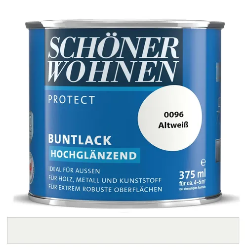 Schöner Wohnen Protect Buntlack Altweiß hochglänzend 375 ml