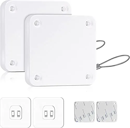 CAM2 Automatische Türschließer 2 Stück, Automatische Türschließer mit Sensoren, Ohne Lochen, Mit Tunnelzug, Türschließer, Die Automatisch Schließen die Meisten Türen