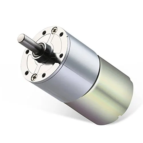 Greartisan DC 12V 50RPM Getriebemotor Hohe Drehmoment Elektrische Mikrodrehzahl Reduktion Getriebemotor Centric Output Welle 37mm Durchmesser Getriebe