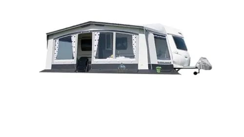 DWT Wohnwagen Vorzelt Trend II 240 Tiefe, Saisonvorzelt für Wohnwagen, Saisoncamping-Zelt in 8 Größen, Größe:Gr. 13 Umlaufmaß 911-940 cm
