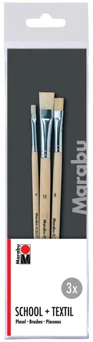 Marabu Pinselset School + Textil 3-teilig