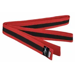 Ju-Sports Stoffgürtel Budo rot|schwarz 220 cm