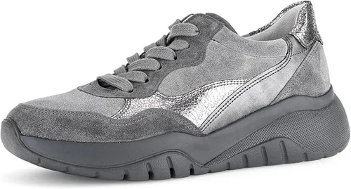 Gabor Damen Low-Top Sneaker - Komfortable Wedge Sneaker in Graphit - Damen-Sneaker mit Best Fitting für optimalen Komfort und eine perfekte Passform, ideal für Freizeit und Alltag.