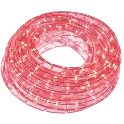 HQ Power Lichtschlauch rot, 9 m mit 36 LEDs - Lampen für innen und außen, ideal für stimmungsvolle Akzentbeleuchtung bei Partys oder Weihnachten, wetterbeständig mit IP44.