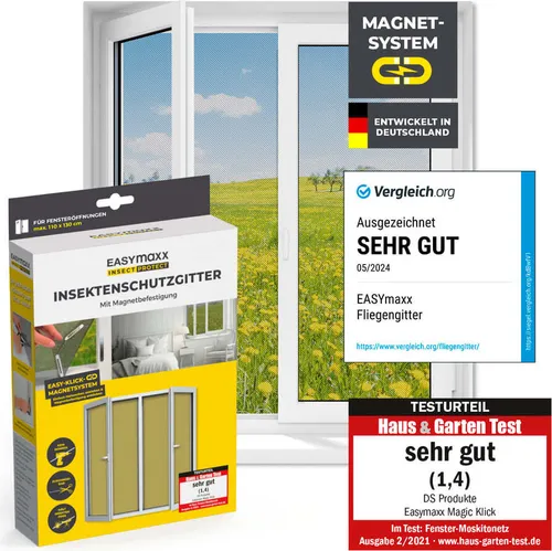 EASYmaxx Insect Protect Insektenschutzgitter mit Magnet