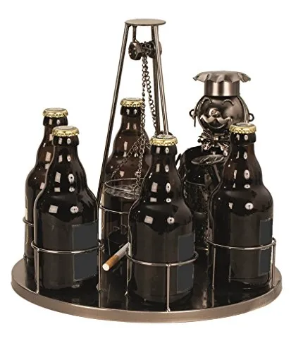 Geschenkestadl Flaschenhalter Bier Schwenker Grillmeister Ø ca. 30 cm für 6 Flaschen