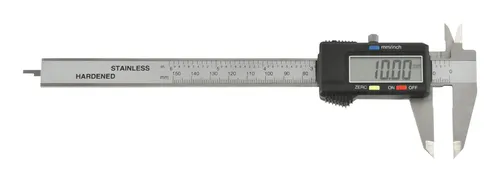 Fortis Messschieber digital links 150 mm - Präziser digitaler Messschieber mit 150 mm Länge, ideal für exakte Messungen in Werkstatt und Hobby. Hohe Genauigkeit für professionelle Anwendungen.