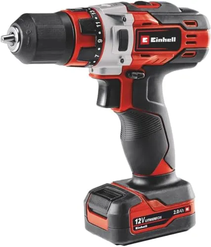 Einhell 12 V Akku-Bohrschrauber TE-CD 12 1 Li - inkl. 2 Ah Akku, kabellos und ideal für vielseitige Bohr- und Schraubarbeiten in Haus und Garten
