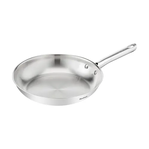 Tefal Duetto On Bratpfanne 24 cm - Hochwertige Pfanne mit dickem Wärmediffusionsboden für schnelles, gleichmäßiges Braten und unbeschichteter Innenfläche für knusprige Ergebnisse - geeignet für alle Herdarten, inklusive Induktion.