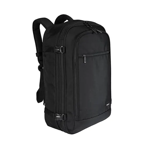 Amazon Basics 40L Reiserucksack - Praktische Handgepäck-Kabinentasche - Rucksack mit 40L Volumen, gepolsterten Trägern und organisiertem Stauraum für Laptop bis 17