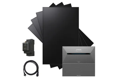 Kleines Kraftwerk Balkonkraftwerk, 1920 W, Monokristallin, (ohne Halterung), 4 x 480W, Anker Solarbank 2 Pro
