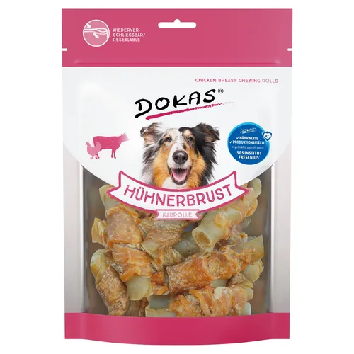 Dokas Hundesnack Hühnerbrust Kaurolle 250 g, UVP 5,99 EUR, NEU