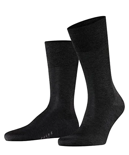 FALKE Herren Socken Tiago M SO Fil D'Ecosse Baumwolle einfarbig 1 Paar, Grau (Anthracite Melange 3190), 49-50