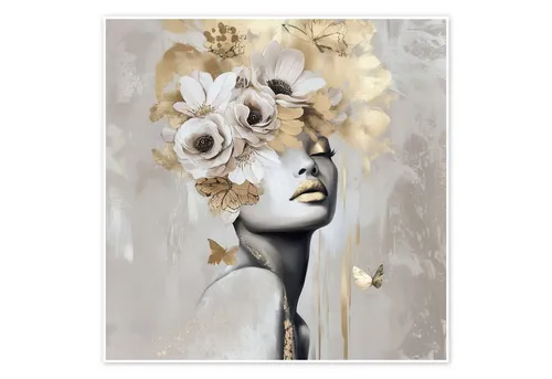 Poster & Bildende Kunst Gold von Posterlounge